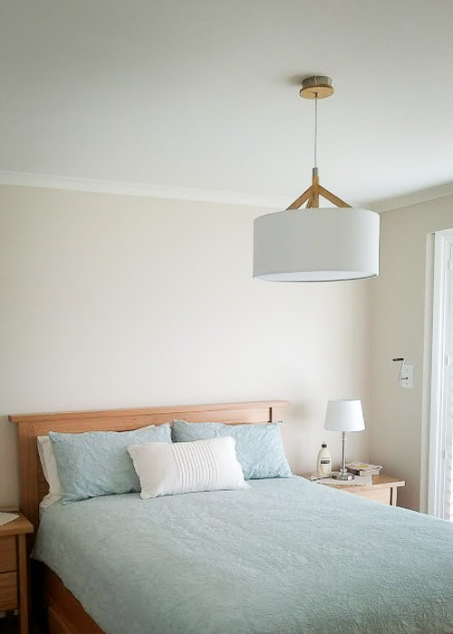 Bedroom lighting installed by Melba Electrical Services